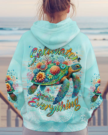 Maxcorners Saltwater Heals Everything Turtle All Over Print LM1501
