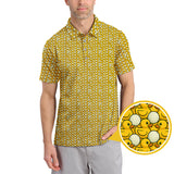 Maxcorners Duck Golf Shirt For Golfer, Funny Pattern Golf Shirt, Crazy Golf Shirt For Men