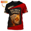 Maxcorners Big Deck Energy Poker Shirt, Funny Custom Polos For Poker Players, Gift For Pokers LoverLM1009