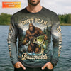 Maxcorners Bassquatch Fishing Shirt, Gone Squatchin' And Catchin' Fishing Shirt, Fishing UPF Shirts
