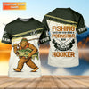 Maxcorners Funny Bigfoot Fishing UPF Shirt, Sasquatch Fishing Humor, Personalized Fishing Shirt for Men