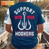 Maxcorners Support Your Local Hookers - Patriotic Fishing Shirt, Fishing UPF Shirts, Funny Fishing Shirt
