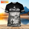 Maxcorners Cast All Your Cares On The Lord Fishing UPF Shirt, Personalized Fishing Shirt For Men, Fishing Shirts For Men