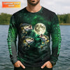 Maxcorners I Like Fishing And Maybe 3 People Shirt, Personalized Bass Fishing Long Sleeve For Men