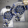 Maxcorners Dragon Dartboard Purple Strike Multioptions Personalized Name, Team Name Unisex 3D Shirt (4 Colors)