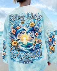 Maxcorners Stay Wild Ocean Child Dolphin All Over Print LM2101