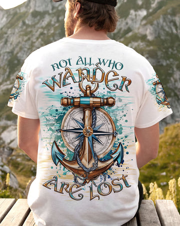 Maxcorners Not All Who Wander Are Lost Anchor Compass All Over Print LM2101
