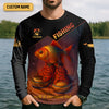 Maxcorners Well If The Shoe Fish Fishing UPF Shirt, Personalized Fishing Shirt For Men, Fishing Shirts For Men