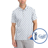 Maxcorners Pattern Golf Shirt, Toile De Jouy Shirt, Funny Golf Shirt For Men, Golf Gift For Golfer