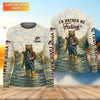 Maxcorners I'd Rather Be Fishing Bear - Outdoor Fishing Shirt, Fishing UPF Shirts, Funny Fishing Shirt