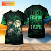 Maxcorners I Like Fishing And Maybe 3 People Shirt, Personalized Bass Fishing Long Sleeve For Men