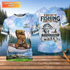 Maxcorners Bear Fishing Life – Better Than Work UPF Fishing Shirt, Personalized Custom Name