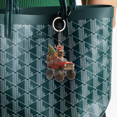 Maxcorners Personalized Funny Deer Truck Acrylic Christmas Ornament - Custom Name Gift for Hunters & Outdoor Lovers LM0411