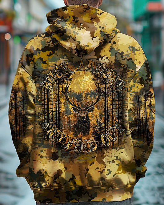 Maxcorners Buck Around And Find Out Deer Hunting All Over Print LM1601