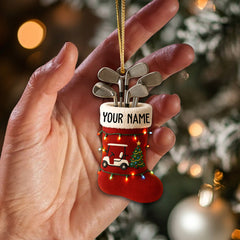 Maxcorners Personalized Cute Green Bowling Ornament Christmas Gift for Bowling Lover MT1611