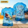 Maxcorners I Love It When She Tugs On My Worm And Swallows Blue Fishing Shirt, SPF Shirt For Men, Men's Fishing Shirt