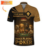 Maxcorners Dogs Playing Poker Shirt, Custom Poker Shirt, Gifts For Poker LoversLM1009