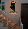 Maxcorners Personalized Deer Hunting Metal Sign WITH LED/WITHOUT LED, Rustic Wall Decor for Cabin, Lodge, Mancave, Unique Wildlife Gift LM0110
