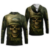 Maxcorners Fish Reaper Camo Fishing Shirt, Funny Fishing T-Shirt, UV Protection Clothing
