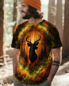 Maxcorners Deer Hunting Vintage Swirl All Over Print LM1601