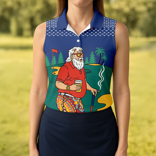 Maxcorners Vintage Bearded Golfer With Paisley Pants Golf Polo Shirt, Women’s Golf Polo, Golf Tops For Women LM1507