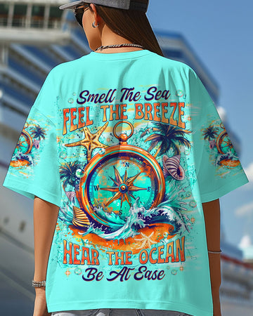 Maxcorners Smell The Sea Feel The Breeze Compass All Over Print LM1501