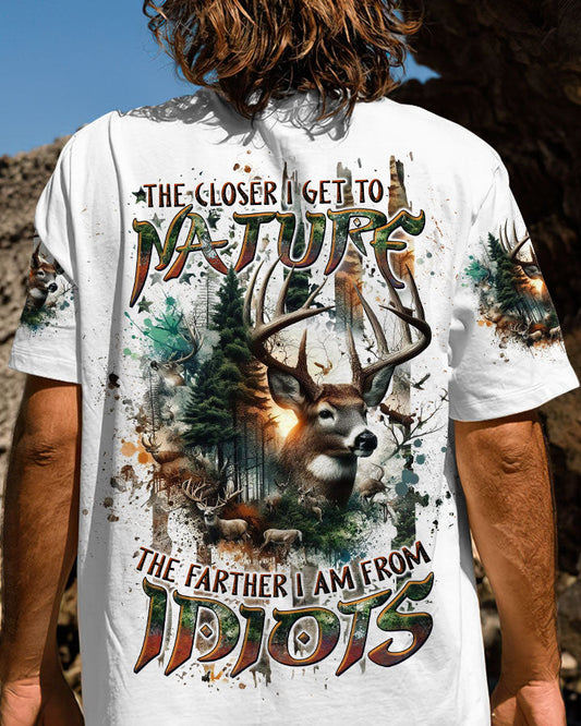Maxcorners The Closer I Get To Nature Deer Hunting All Over Print LM2101