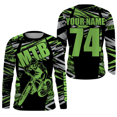 Maxcorners MTB jersey kids adult mountain biking gear UPF30+ bike shirt cycling jersey riding clothes LM2809