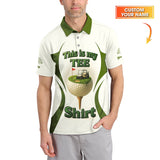 Maxcorners Personalized Name Funny Golf Shirt, This Is My Tee Shirt, Men’s Golf Shirts, Golf Gift For Golfers