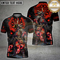 Maxcorners Darts Samurai Warrior Target Pattern Shirt Multi Options Personalized Name, Team Name 3D Shirt