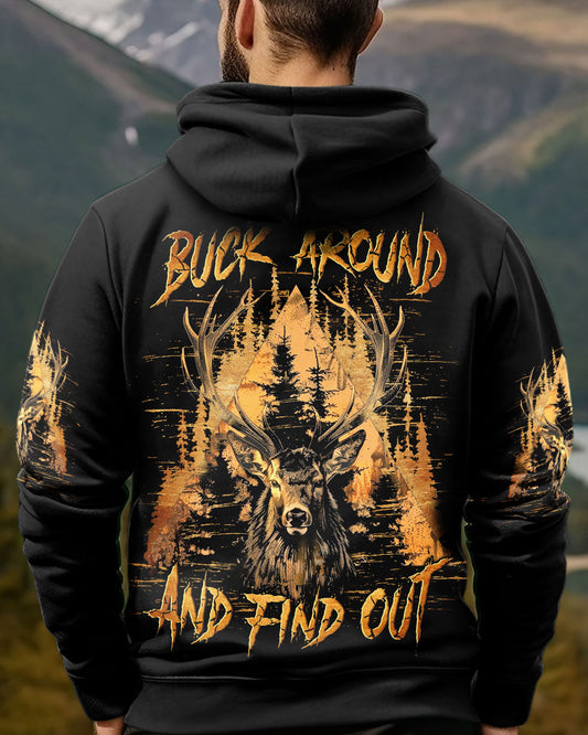 Maxcorners Buck Around And Find Out Deer Hunting All Over Print LM1601