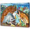 Maxcorners Texas Slam fishing art drink beer with fish art canvas LM0101