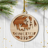 Maxcorners Personalized Bow Hunter Ornament 2025 – Custom Name Gift for Deer Hunters LM0411