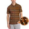 Maxcorners Sasquatch Golf Pattern Shirt, Crazy Golf Shirt For Men, Funny Bigfoot Golf Polos
