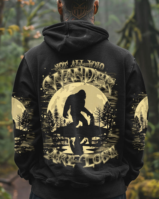 Maxcorners Not All Who Wander Are Lost Bigfoot Moon All Over Print LM2101