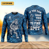 Maxcorners If You Can Read This You Need To Find Your Own Spot Fishing Shirt, Funny Bigfoot Fishing Shirt, Custom Fisherman Shirt