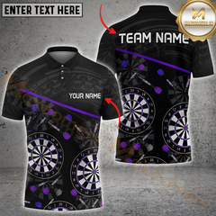 Maxcorners Darts Dartboard Galaxy Multicolor Customized Name, Team Name 3D Shirts