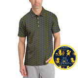 Maxcorners Big Duck Energy Pattern Golf Shirt For Golfer, Duck Golf Shirt, Funny Golf Shirt For Men