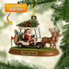 Maxcorners Personalized Golf Ornament, Santa Claus Ornaments, Golf Decor With Custom Name, Golf Christmas Ornaments For Golfer