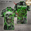 Maxcorners Darts Storm Skull Smoke Dartboard Multiple Options Personalized Name, Team Name 3D Shirt