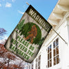 Maxcorners Funny Do Not Feed Sasquatch Camping Garden Flag VT09