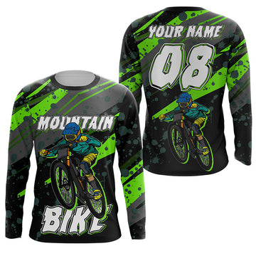 Maxcorners Green Mountain Cycling Customize Name 3D Shirts