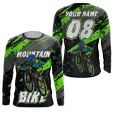 Maxcorners Green Mountain Cycling Customize Name 3D Shirts