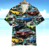 Custom Muscle Car Hawaiian Shirt, Hawaii Beach Patten