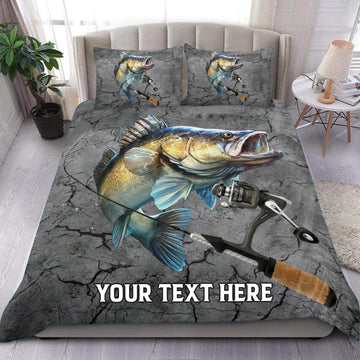 Maxcorners Personalized Fishing Bedding Set