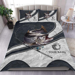 Maxcorners Custom Name Fishing Bedding Set