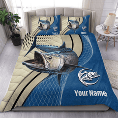 Maxcorners Custom Name Fishing Bedding Set