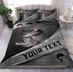 Maxcorners Custom Name Fishing Bedding Set