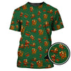 Maxcorners Christmas Golf Shirt, Funny Pattern Golf Shirt, Bigfoot Golf Shirt For Men