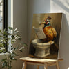 Maxcorners Cigar Bird Bathroom Canvas Toilet Wall Art LM2611